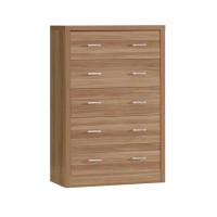 CALIBER Συρταριέρα με 5 Συρτάρια - Απόχρωση Sonoma Oak 80x39x120cm
