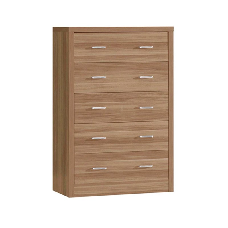 CALIBER Συρταριέρα με 5 Συρτάρια - Απόχρωση Sonoma Oak 80x39x120cm
