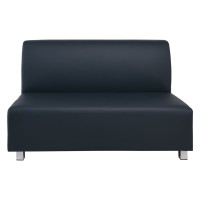 BANDY 2Θέσιος Καναπές Pu Γκρι 130x71x88cm