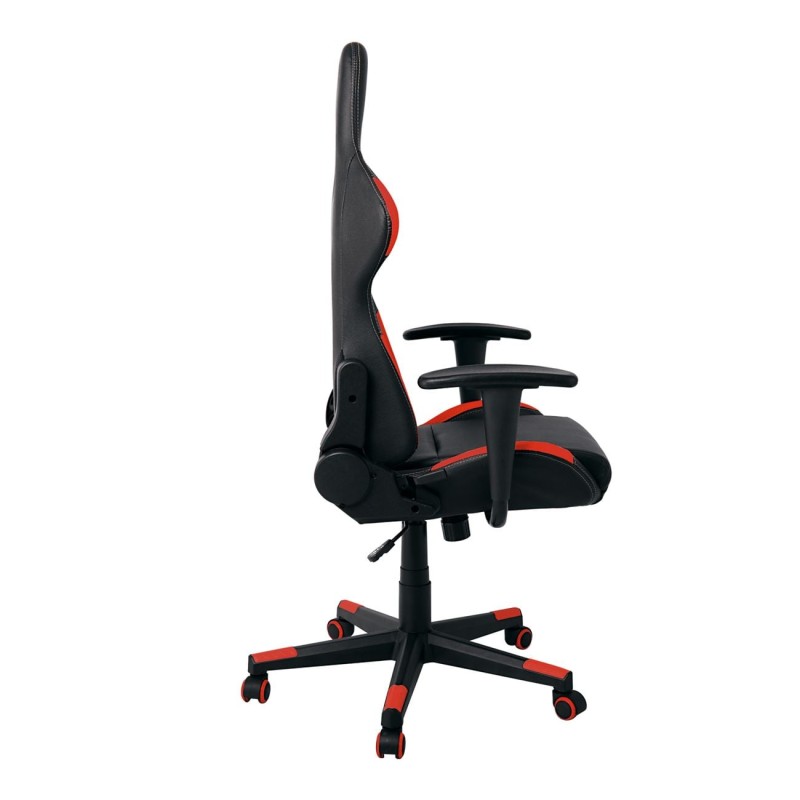 BF9150 Gaming Πολυθρόνα Γραφείου, Ανάκλιση Πλάτης έως 90°, Pu Μαύρο - Κόκκινο 67x69x124/134cm