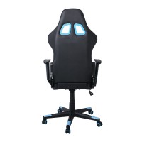 BF9150 Gaming Πολυθρόνα Γραφείου, Ανάκλιση Πλάτης έως 90°, Pu Μαύρο - Μπλε 67x69x124/134cm