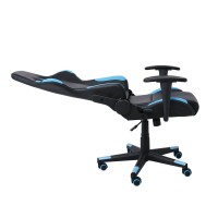 BF9150 Gaming Πολυθρόνα Γραφείου, Ανάκλιση Πλάτης έως 90°, Pu Μαύρο - Μπλε 67x69x124/134cm
