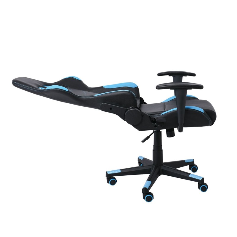 BF9150 Gaming Πολυθρόνα Γραφείου, Ανάκλιση Πλάτης έως 90°, Pu Μαύρο - Μπλε 67x69x124/134cm