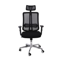 BF9500 Πολυθρόνα Γραφείου Διευθυντή Mesh Μαύρο, Μπράτσα up-down 68x72x115/123cm