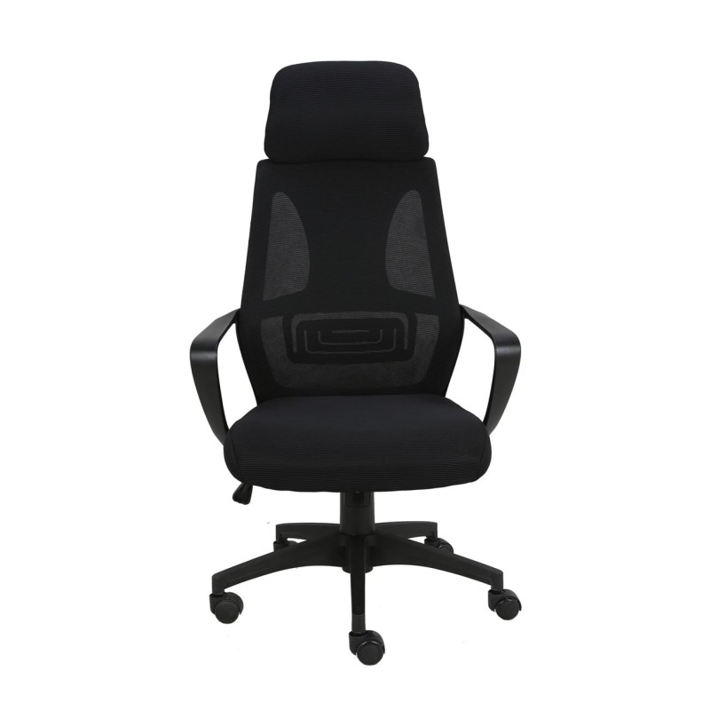 BF2950 Πολυθρόνα Γραφείου Διευθυντή, Mesh Μαύρο 62x62x113/121cm