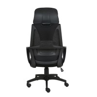 BF2950 Πολυθρόνα Γραφείου Διευθυντή, Mesh Μαύρο 62x62x113/121cm