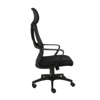 BF2950 Πολυθρόνα Γραφείου Διευθυντή, Mesh Μαύρο 62x62x113/121cm