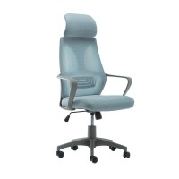 BF2950 Πολυθρόνα Γραφείου Διευθυντή, Γκρι - Mesh Μπλε 62x62x113/121cm