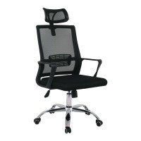 BF2030 Πολυθρόνα Γραφείου Διευθυντή Mesh Μαύρο 58x67x110/118cm