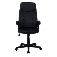 BF1250 Πολυθρόνα Γραφείου Διευθυντή, Pu Μαύρο 60x64x108/120cm