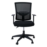 BF2910 Πολυθρόνα Γραφείου Μαύρο Mesh - Ύφασμα Μαύρο 61x58x91/101cm
