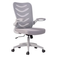 BF2945 Πολυθρόνα Γραφείου Γκρι Βάση - Mesh - Ύφασμα Γκρι 61x61x97/107cm
