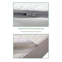 ΣΤΡΩΜΑ Ανώστρωμα Αφαιρούμενο Memory Foam, Pocket Spring, Μονής όψης (4) 160x200x29cm