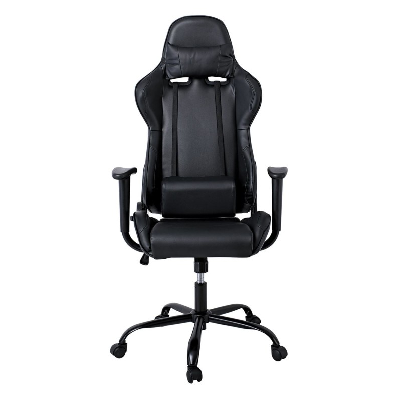 BF8350 Gaming Πολυθρόνα Γραφείου, Ανάκλιση Πλάτης έως 90°, Pu Μαύρο 69x69x126/136cm