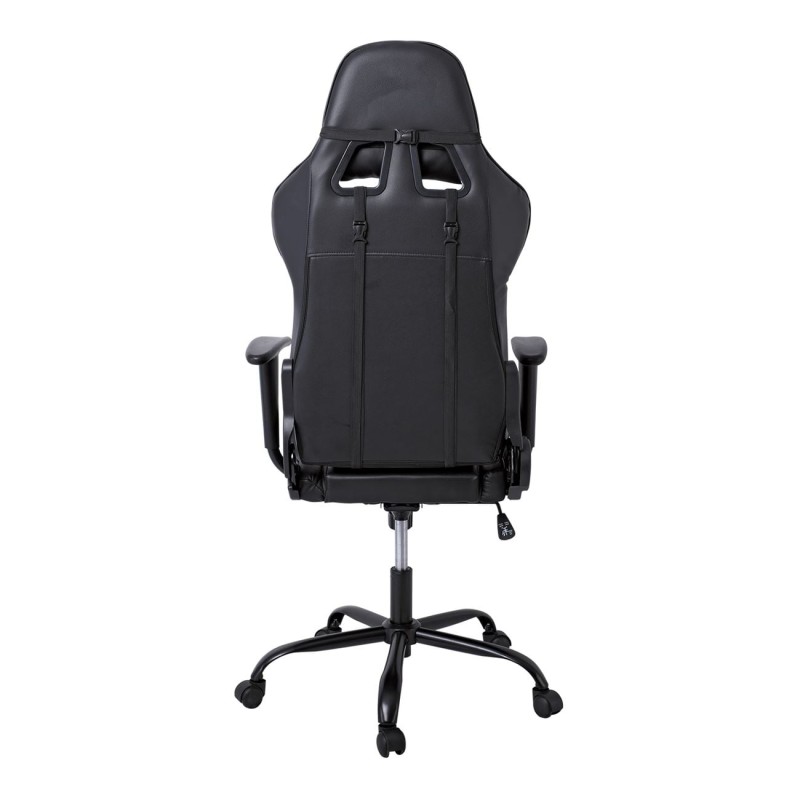 BF8350 Gaming Πολυθρόνα Γραφείου, Ανάκλιση Πλάτης έως 90°, Pu Μαύρο 69x69x126/136cm