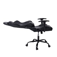 BF8350 Gaming Πολυθρόνα Γραφείου, Ανάκλιση Πλάτης έως 90°, Pu Μαύρο 69x69x126/136cm