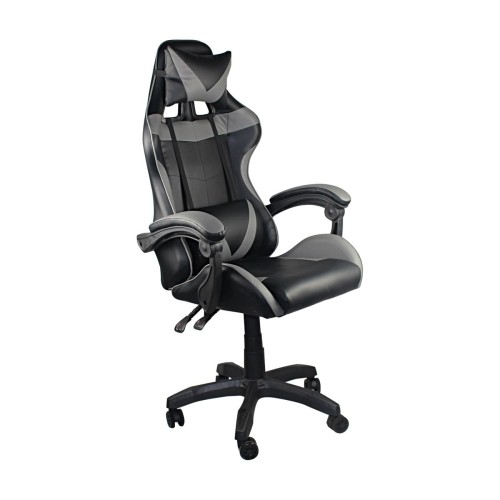 BF7850 Gaming Πολυθρόνα Γραφείου Διευθυντή Pu Μαύρο - Γκρι 63x70x117/127cm