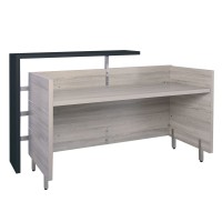 Reception PROGRESS Απόχρωση Elm - Sky Grey 180x75x110cm