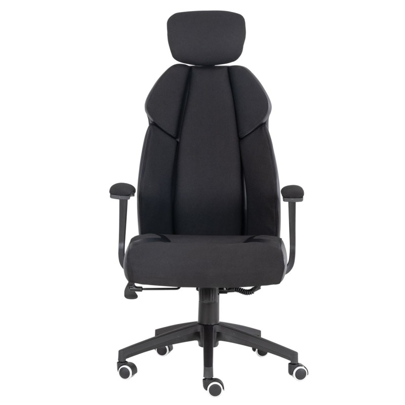 BF8300 Πολυθρόνα Γραφείου Διευθυντή, Microfiber Μαύρο PU Μαύρο 64x72x122/130cm