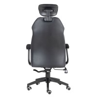 BF8300 Πολυθρόνα Γραφείου Διευθυντή, Microfiber Μαύρο PU Μαύρο 64x72x122/130cm