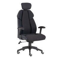 BF8300 Πολυθρόνα Γραφείου Διευθυντή, Microfiber Μαύρο PU Μαύρο 64x72x122/130cm