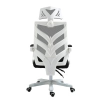 BF2985 Πολυθρόνα Γραφείου Διευθυντή, Άσπρο - Mesh Μαύρο 60x66x111/121cm