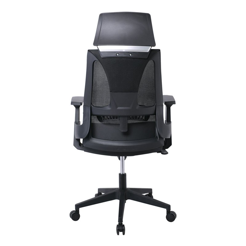 BF8750 Πολυθρόνα Γραφείου Διευθυντή, Mesh Γκρι, Ύφασμα Γκρι 65x64x117/127cm
