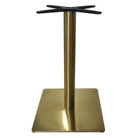 Σετ2ΤεμWILSON βάση τραπεζιού Gold Inox #201 (14,40 kg) 45x45cm H.72cm