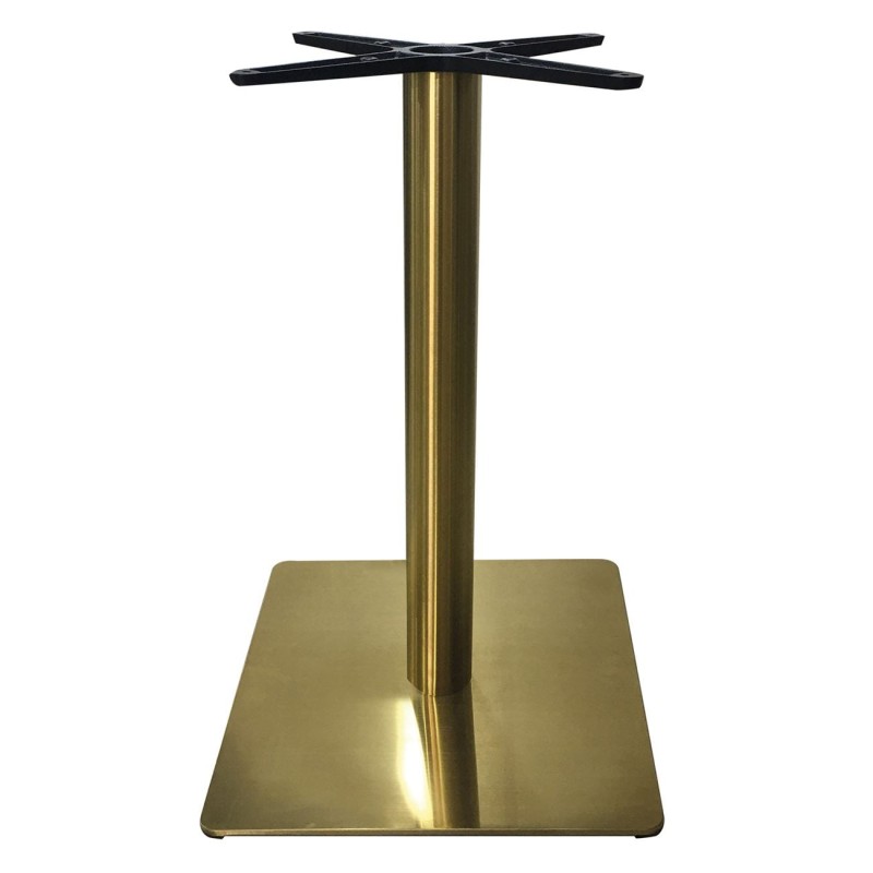 Σετ2ΤεμWILSON βάση τραπεζιού Gold Inox #201 (14,40 kg) 45x45cm H.72cm
