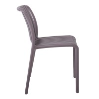 MODA Καρέκλα-Pro Στοιβαζόμενη PP - UV Protection, Απόχρωση Mocha 48x57x80cm