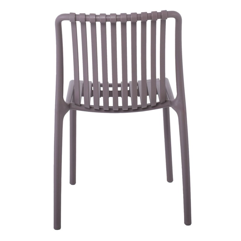 MODA Καρέκλα-Pro Στοιβαζόμενη PP - UV Protection, Απόχρωση Mocha 48x57x80cm