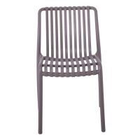 MODA Καρέκλα-Pro Στοιβαζόμενη PP - UV Protection, Απόχρωση Mocha 48x57x80cm