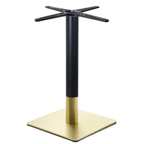 Σετ2ΤεμRIVA Βάση Τραπεζιού Gold Inox #201 - Black (14,50 kg) 45x45cm H.72cm
