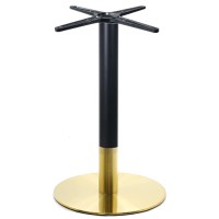 Σετ2ΤεμRIVA Βάση Τραπεζιού Gold Inox #201 - Black / 11,70 Kg Φ45 H.72cm