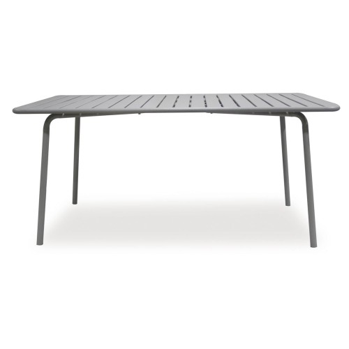 BRIO Slat Τραπέζι-Pro Κήπου - Βεράντας, Μέταλλο Βαφή Cool Grey 4C 160x90x73cm