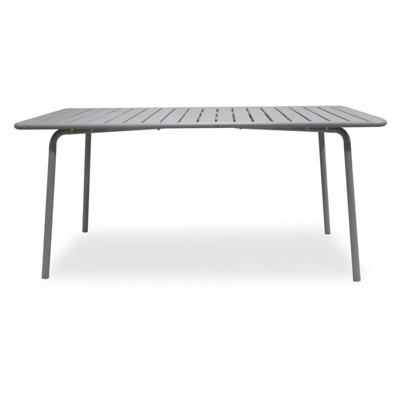 BRIO Slat Τραπέζι-Pro Κήπου - Βεράντας, Μέταλλο Βαφή Cool Grey 4C 160x90x73cm