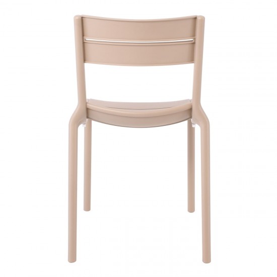 SERENA Καρέκλα, Στοιβαζόμενη PP - UV Cappuccino 51x56x82cm