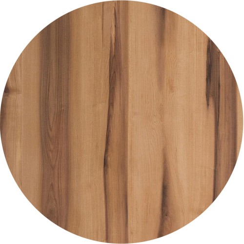 Σετ2ΤεμHPL (High Pressure Laminated) Επιφάνεια Τραπεζιού Απόχρωση Rosewood, UV Φ70cm/12mm