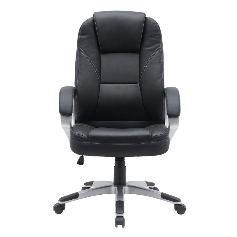 BF6950W Πολυθρόνα Γραφείου Διευθυντή, Pu Μαύρο 68x75x112/122cm