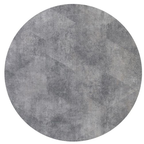 Σετ2ΤεμHPL (High Pressure Laminated) Επιφάνεια Τραπεζιού Απόχρωση Cement, UV Φ70cm/12mm
