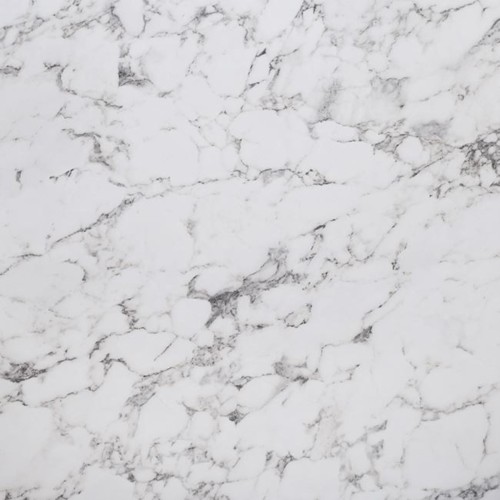 Σετ2ΤεμHPL (High Pressure Laminated) Επιφάνεια Τραπεζιού Απόχρωση White Marble, UV 80x80cm/12mm