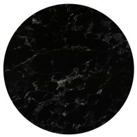 HPL (High Pressure Laminated) Επιφάνεια Τραπεζιού Απόχρωση Black Marble, UV Φ120cm/12mm