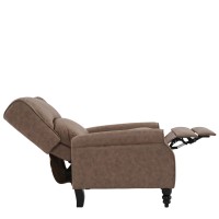 SIMPLE Relax Πολυθρόνα Μπερζέρα Σαλονιού, Καθιστικού, Ύφασμα Απόχρωση Antique Καφέ 72x84x97cm