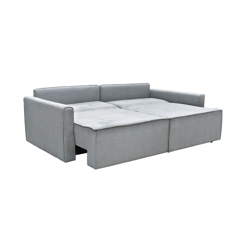 LIDRA Καναπές – Κρεβάτι 3Θέσιος, Ύφασμα Γκρι Sofa:220x110x90 Bed:137x196cm