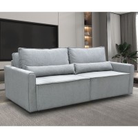 LIDRA Καναπές – Κρεβάτι 3Θέσιος, Ύφασμα Γκρι Sofa:220x110x90 Bed:137x196cm