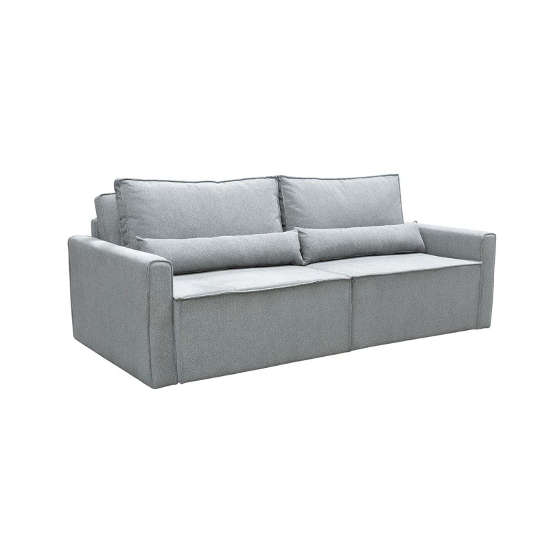 LIDRA Καναπές – Κρεβάτι 3Θέσιος, Ύφασμα Γκρι Sofa:220x110x90 Bed:137x196cm
