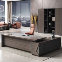 VIP Γραφείο Αριστερή Γωνία, Απόχρωση Grey Walnut 180x90x75/180x50x62 cm
