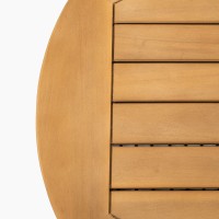 MARK Set Σαλόνι Κήπου 4τεμ, Acacia Φυσικό, Μαξιλάρια Μπεζ Rope Wicker Μπεζ 2 Πολυθρόνες+Καναπές+Τραπεζάκι