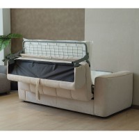 NORRIS Καναπές - Κρεβάτι 3Θέσιος, Ύφασμα Water Repellent Μπεζ 209x99x70 Κρεβάτι:140x190cm