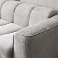 NORRIS Καναπές - Κρεβάτι 3Θέσιος, Ύφασμα Water Repellent Ανοιχτό Γκρι 209x99x70 Κρεβάτι:140x190cm